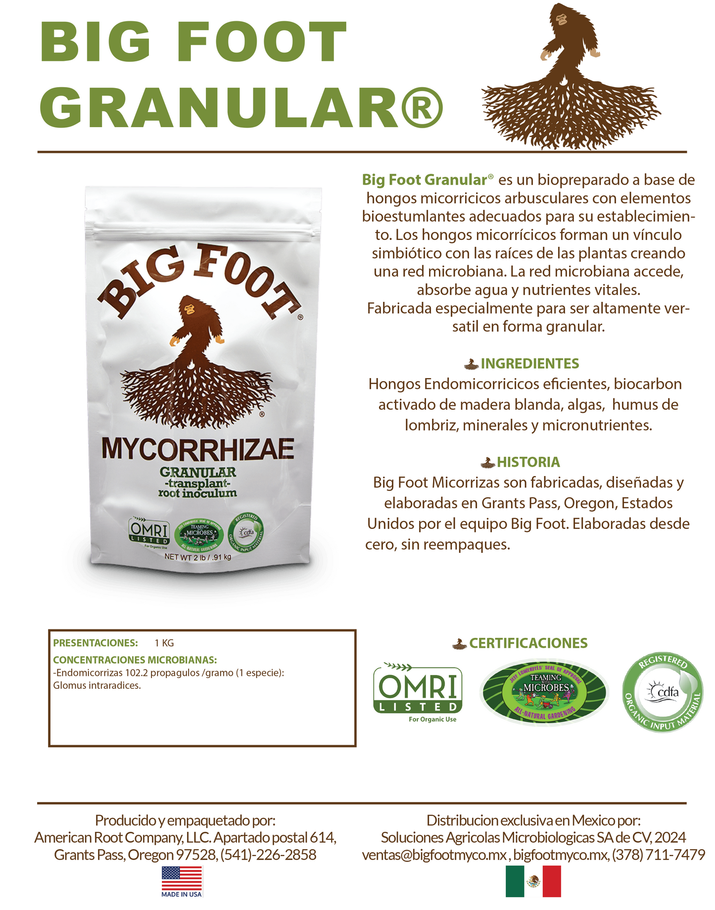 Caja Big Foot Granular (Agricultura Version Mexico)